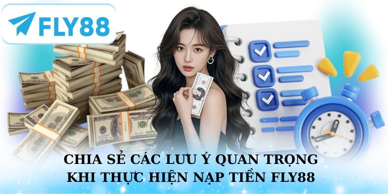 Chia sẻ các lưu ý quan trọng khi thực hiện nạp tiền Fly88