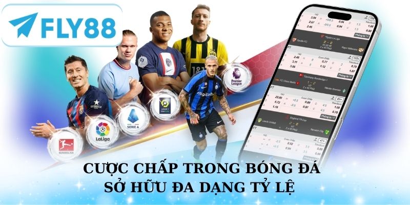 Cược chấp trong bóng đá sở hữu đa dạng tỷ lệ