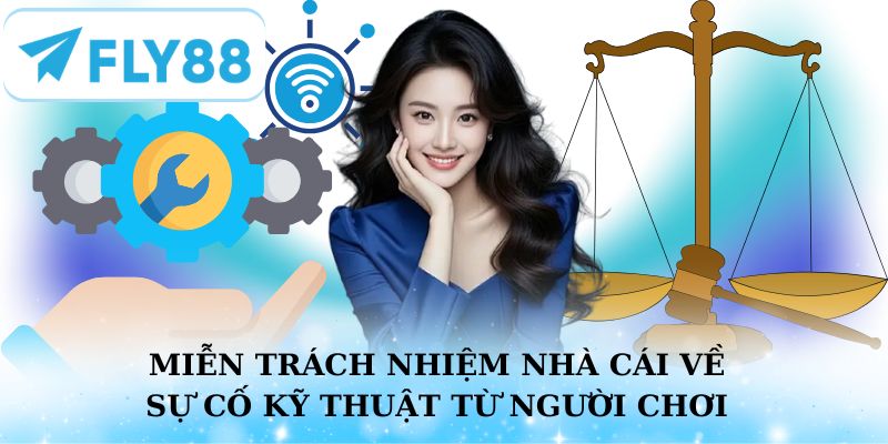 Miễn trách nhiệm nhà cái Fly88 về sự cố kỹ thuật từ người chơi